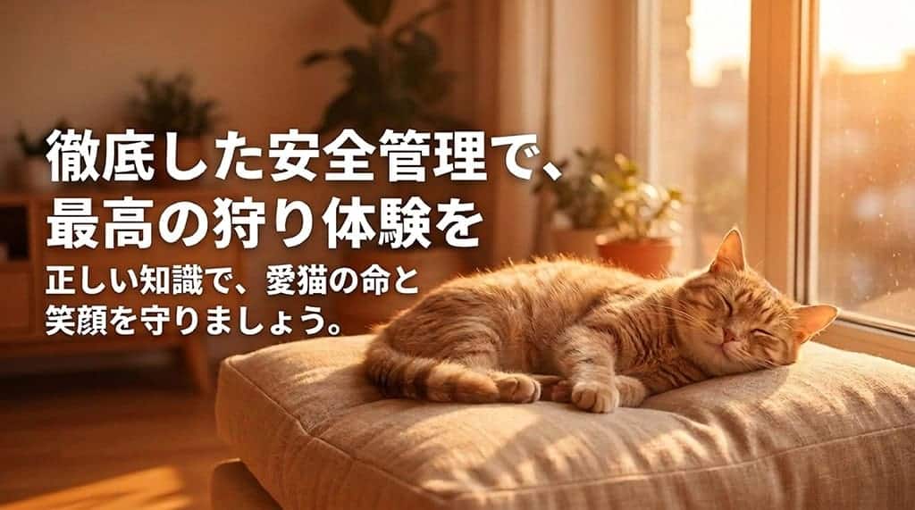 正しい知識で愛猫の命と笑顔を守ることを呼びかけるまとめのスライド