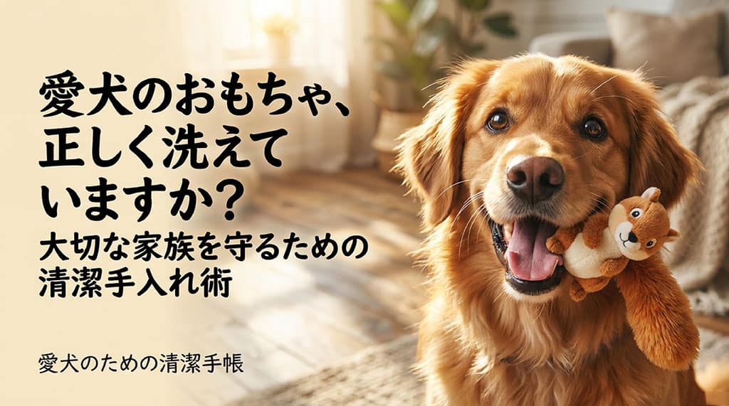 愛犬のおもちゃ、正しく洗えていますか?大切な家族を守るための清潔手入れ術