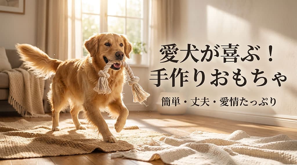 愛犬が喜ぶ手作りおもちゃの簡単アイデア